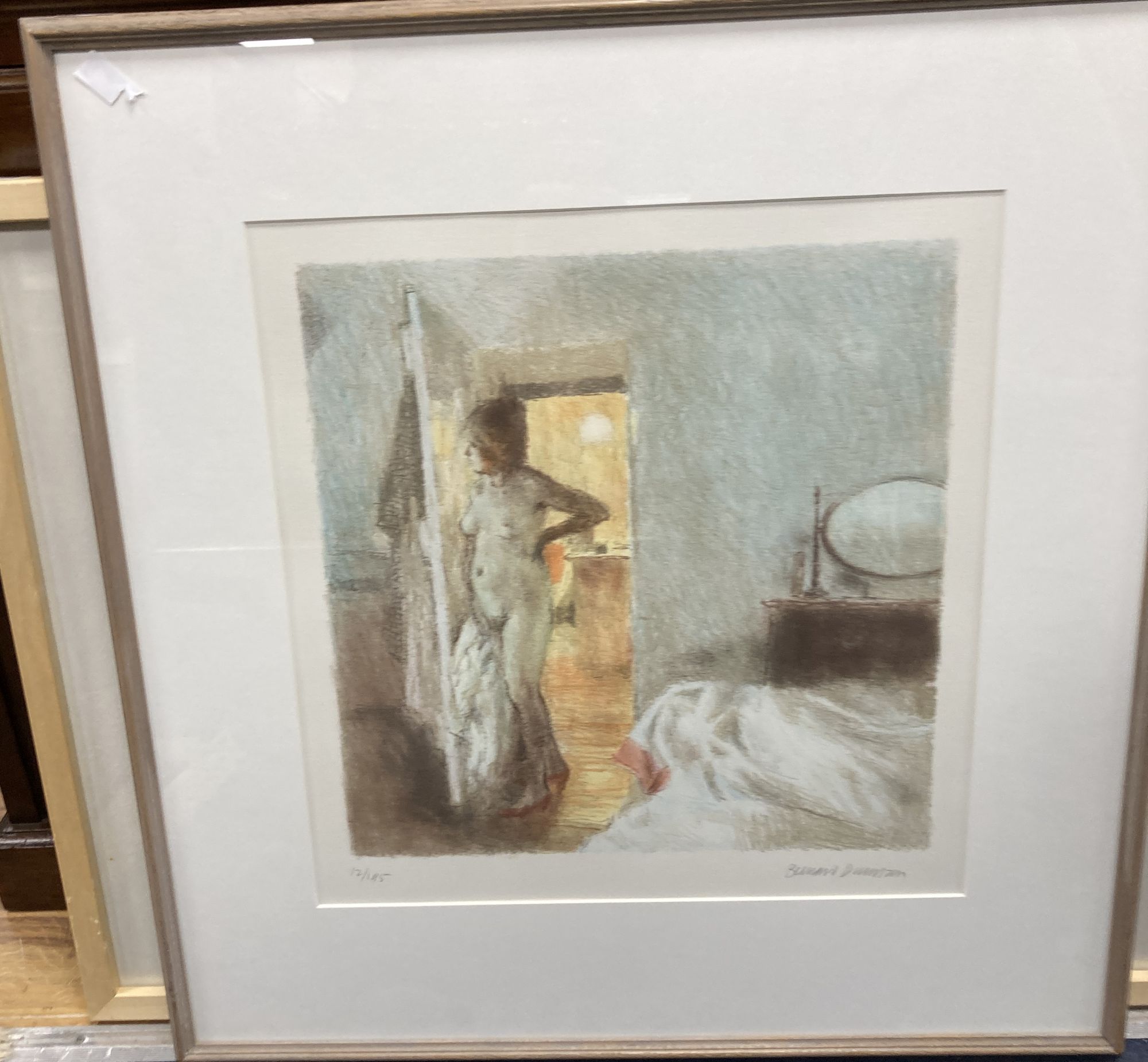 Bernard Dunstan (1920-2017), lithograph, Nude I, signed in pencil, 12/95, 40 x 39cm.